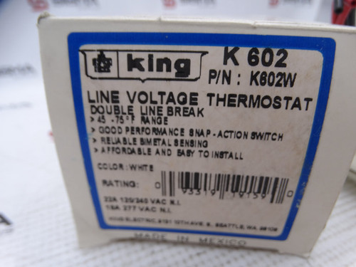 KING ELECTRIC K602 TEMPERATURE CONTROLLER