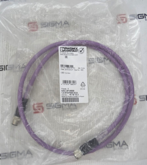 PHOENIX CONTACT SAC-2P-MSB/ 1,0-910/FSB SCO CABLE