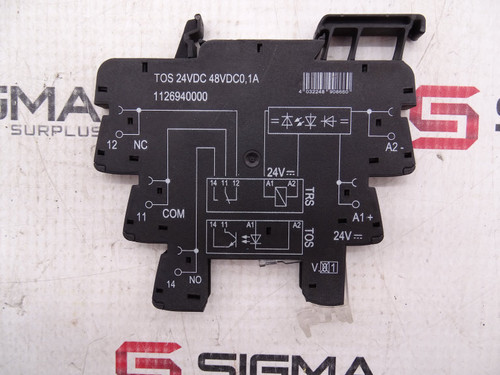 WEIDMULLER TOS 24VDC/48VDC 0,1A RELAY