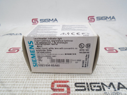 SIEMENS 3SB3604-6BA60 PLC MODULE