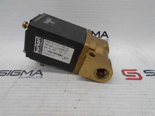 BURKERT EASY FLUID CONTROL SYS 256-A-1/4-F-BC-1/4 VALVE