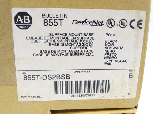 ALLEN BRADLEY 855T-DS2BSB SERIES B INDICATOR LIGHT