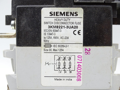 SIEMENS 3KM8221-3UA20 SWITCH