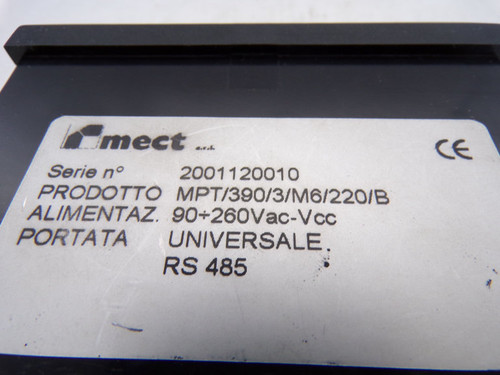 MECT MPT/390/3/M6/220/B PANEL METER