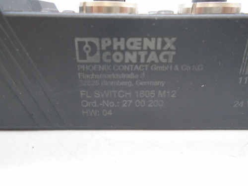 PHOENIX CONTACT FL SWITCH 1605 M12 ETHERNET SWITCH