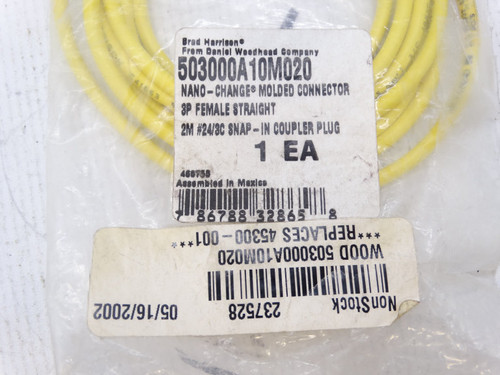 WOODHEAD 503000A10M020 CABLE