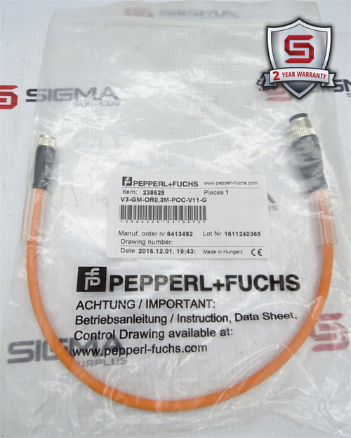 PEPPERL & FUCHS V3-GM-OR0.3M-POC-V11-G CABLE
