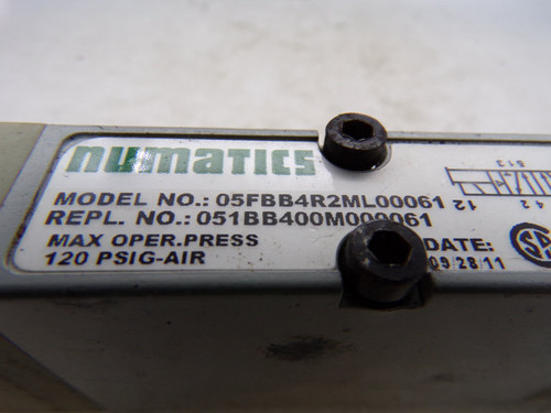 ASCO 05FBB4R2ML00061 VALVE