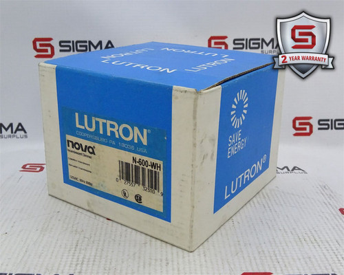 LUTRON N-600-WH SWITCH