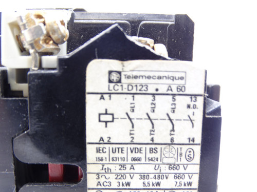 TELEMECANIQUE LC1-D123F-A60 CONTACTOR