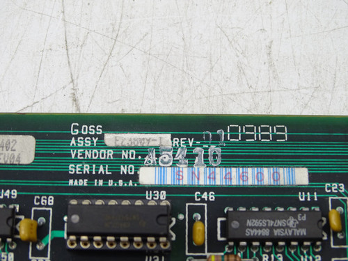 GOSS E23809-1 CIRCUIT BOARD