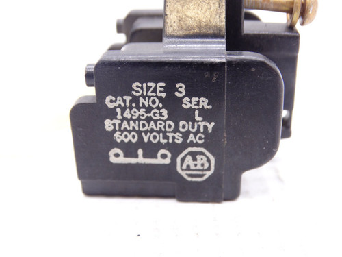 ALLEN BRADLEY 1495-G3 SERIES L CONTACT BLOCK