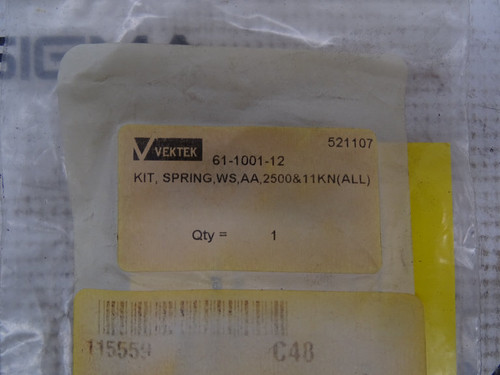 VEKTEK 61-1001-12 SPARE PARTS KIT