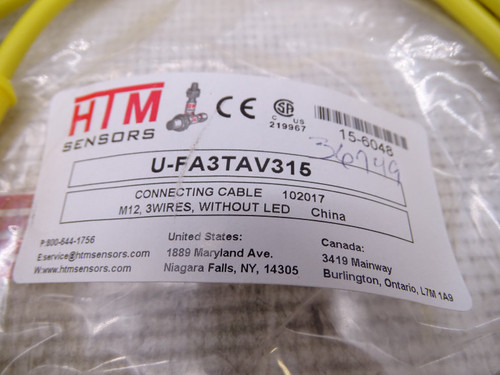 HTM SENSORS U-FA3TAV315 CABLE