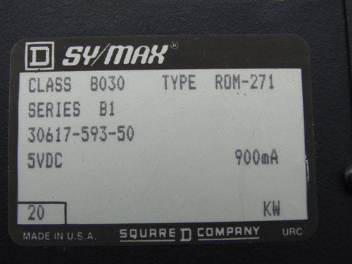 SCHNEIDER ELECTRIC ROM271 PLC MODULE