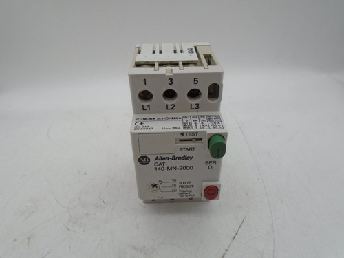 ALLEN BRADLEY 140-MN-2000 SERIES D MOTOR STARTER ALLEN BRADLEY 140-MN-2000 SERIES D MOTOR STARTER