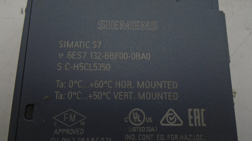 SIEMENS 6ES7132-6BF00-0BA0 PLC MODULE