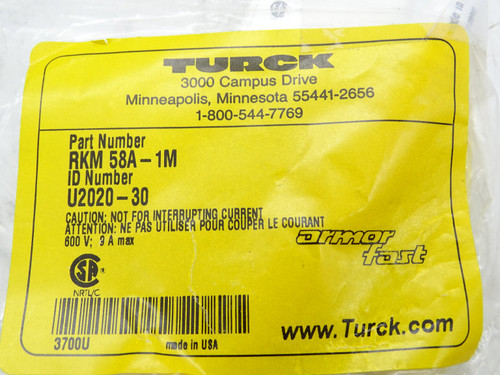 TURCK RKM 58A-1M CABLE