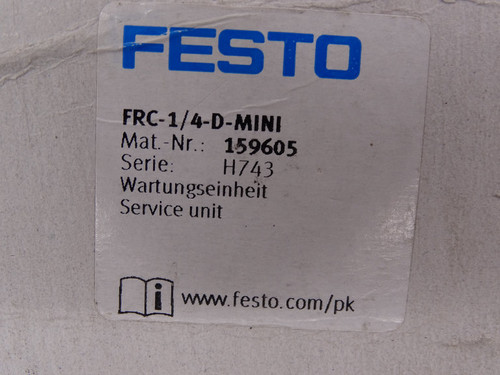 FESTO FRC-1/4-D-MINI AIR PRESSURE REGULATOR