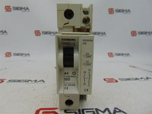 SIEMENS 5SX21A4 CIRCUIT BREAKER