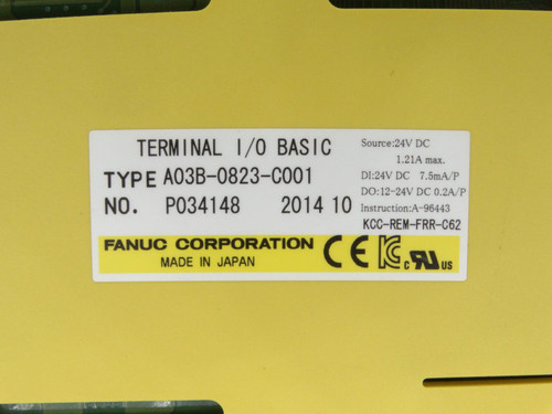 FANUC A03B-0823-C001 PLC MODULE