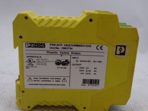 PHOENIX CONTACT PSR-SCP- 24UC/URM4/5X1/2X2 RELAY