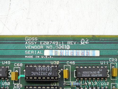 ROCKWELL INTL CORP E20749-1-02 CIRCUIT BOARD