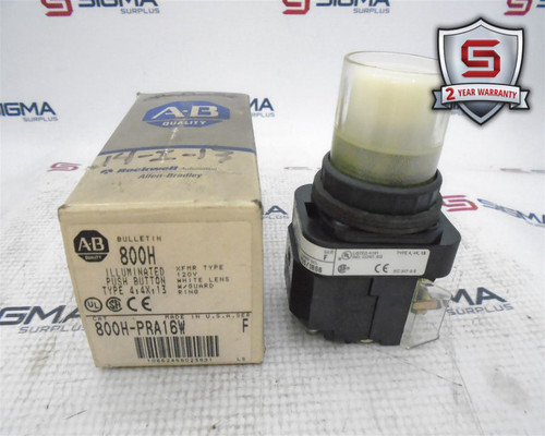 ALLEN BRADLEY 800H-PRA16W SERIES F PUSHBUTTON