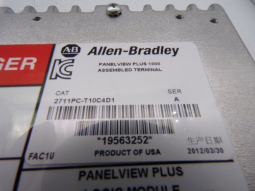 Allen Bradley 2711PC-T10C4D1 Series A HMI