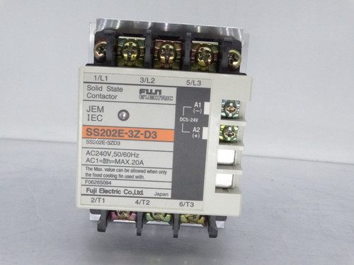 FUJI ELECTRIC SS202E-3Z-D3 CONTACTOR