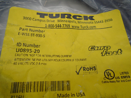 TURCK E-WSS 8T-930-5 CABLE