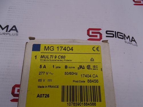 SCHNEIDER ELECTRIC MULTI9C60B5A CIRCUIT BREAKER