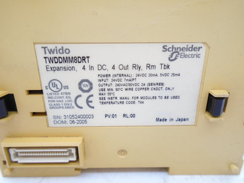 SCHNEIDER ELECTRIC TWD-DMM8DRT PLC MODULE