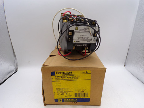 SCHNEIDER ELECTRIC SQUARE D 8502SCO2V03 CONTACTOR