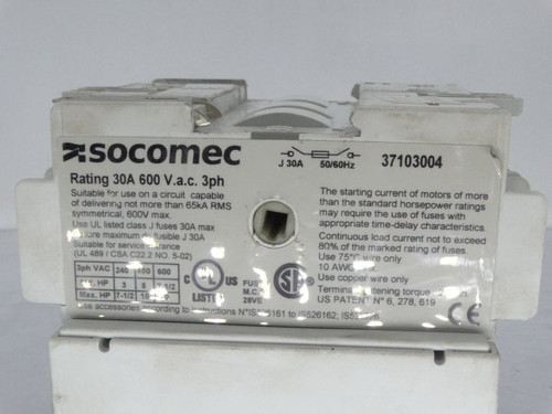 SOCOMEC 37103004 SWITCH