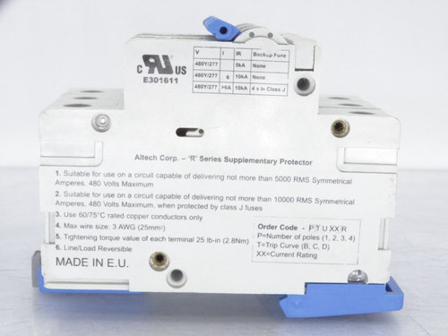 ALTECH CORP E301611 CIRCUIT BREAKER