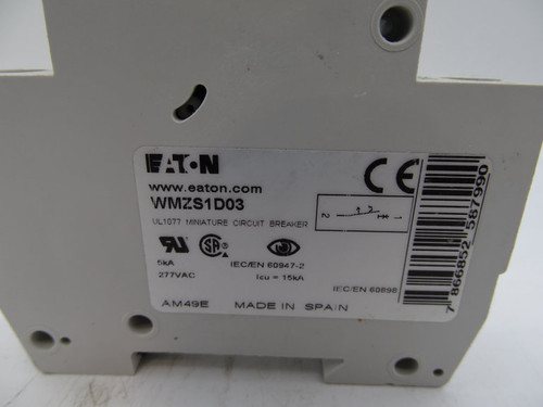 EATON CORPORATION WMZS1D03 CIRCUIT BREAKER