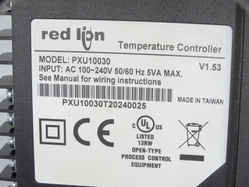 RED LION CONTROLS PXU10030 TEMPERATURE CONTROLLER