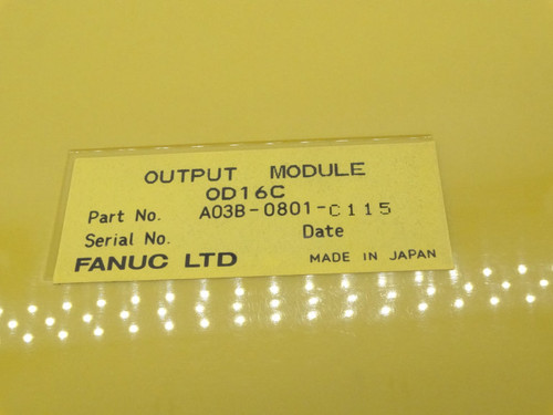 FANUC A03B-0801-C115 PLC MODULE