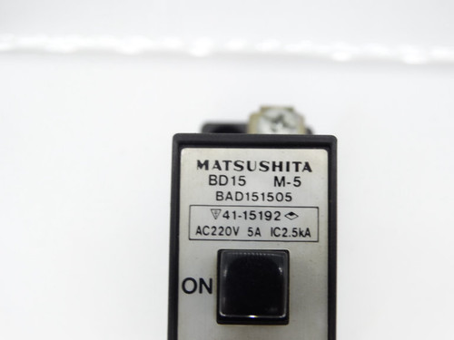 MATSUSHITA ELECTRIC BAD151505 CIRCUIT BREAKER