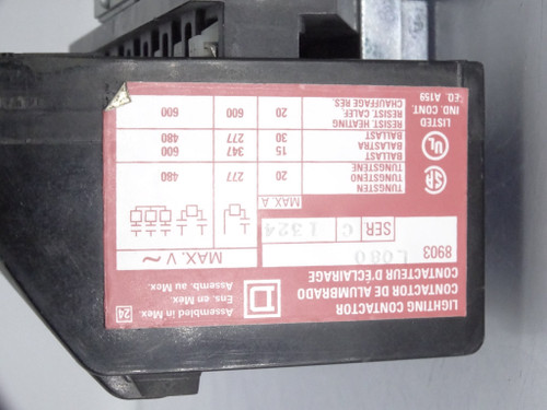 SCHNEIDER ELECTRIC SQUARE D 8903L080 CONTACTOR