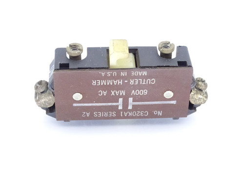 EATON CORPORATION C320-KA1 CONTACT BLOCK