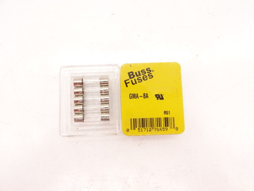BUSSMANN GMA-8A (SET OF 5) FUSE NEW IN BOX (1229180314 - ) BUSSMANN GMA-8A (SET OF 5) FUSE NEW IN BOX (1229180314 - )