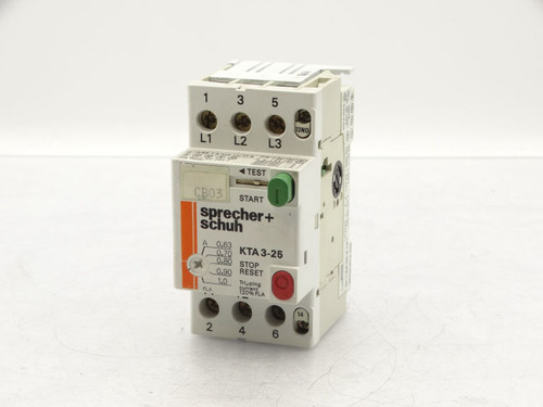 SPRECHER & SCHUH KTA3-25-1.0A Motor Starter