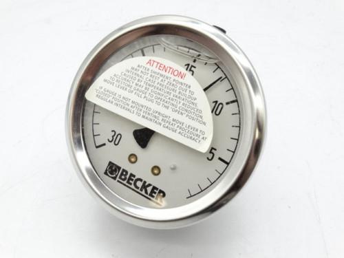 BECKER PUMPS ADG00001000 Gauge