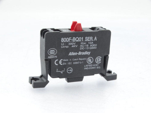 ALLEN BRADLEY 800F-BQ01 Contact Block