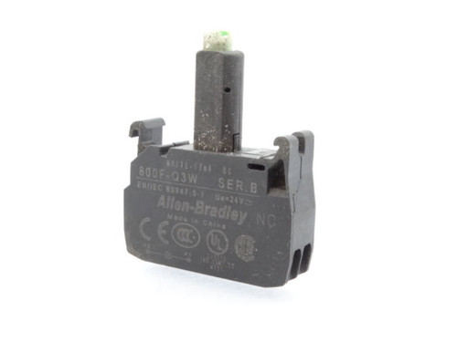 ALLEN BRADLEY 800F-Q3W Contact Block (127808026 - Used)