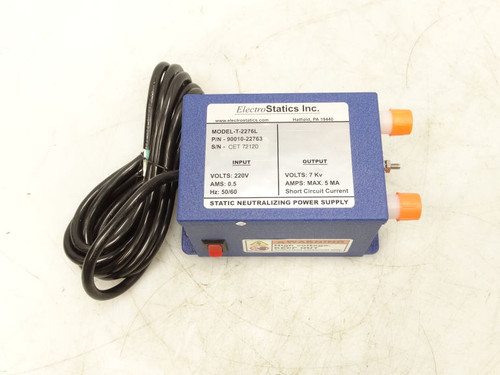ELECTRO STATICS INC T-2276L Power Supply