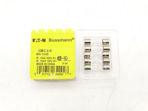 EATON CORPORATION GMC-3-R (SET OF 5) Fuse