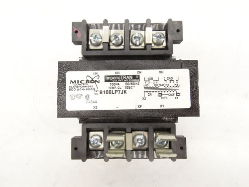 MICRON INDUSTRIES CORPORATION B100LP7JK Transformer